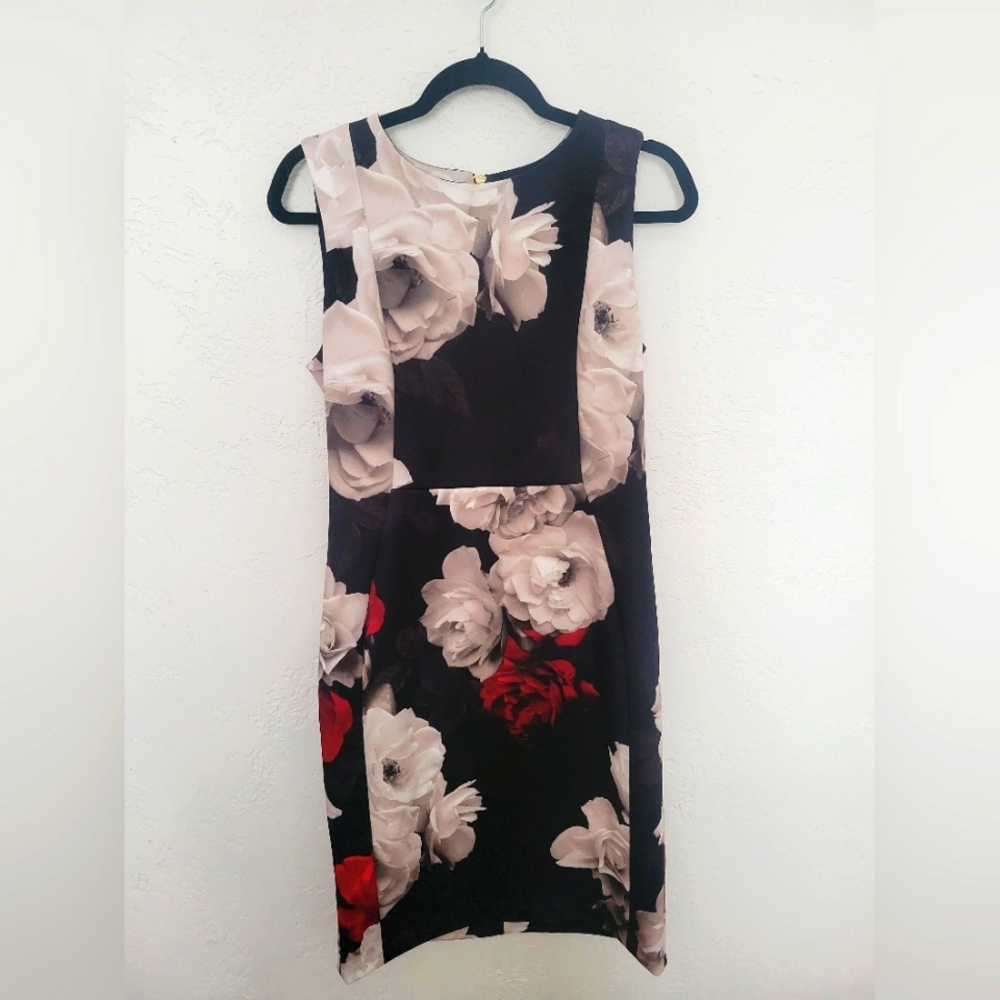 Calvin Klein Floral Sleeveless Dress - Size 10